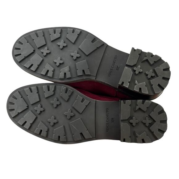 Vince Camuto Kelivena Zipper Chelsea Boots Women's SZ 10W Red Fired Brick Croco - Picture 9 of 12